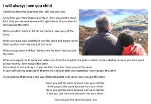 I will always love you child