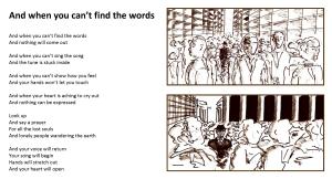 and when you cant find the words