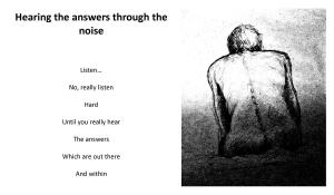 Hearing the answers
