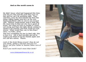 And so the world caves in