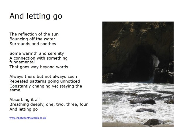 And letting go