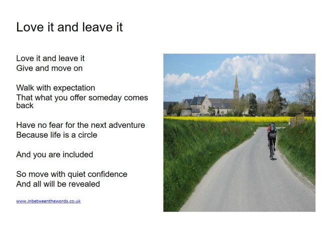 Love it and leave it